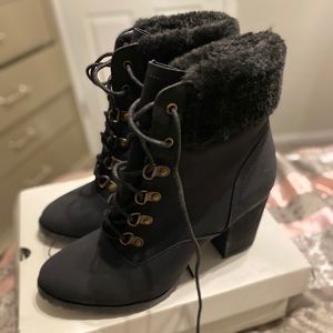 Brand New Black Boots w/Heels